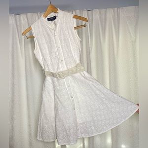 Summertime classic! Pure cotton eyelet Audrey style.